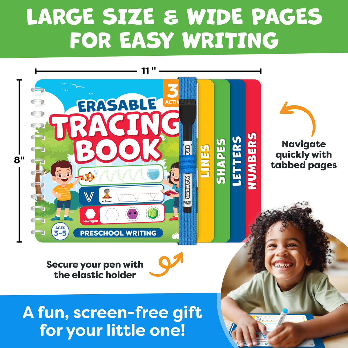 Preschool Workbook - Letter Tracing Book for Ages 3-5