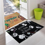 2 Pack Holiday Doormat Set, Halloween Mat & Christmas Mat, 31.5”x20” Non Slip Front Door Rugs, Seasonal Entryway Mats for Indoor Porch, Welcome & Merry Christmas Decor