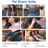 Etekcity FSA HSA Eligible Cordless Neck Massager with Heat for Pain Relief Deep Tissue, FSA Wearables, Rechargeable Shiatsu Back Shoulder Massage Tool, Best Gift for Mother, Father, Women, Men