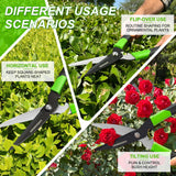GARDENWORK Hedge Clippers Shears with Teflon Coated,High Carbon Steel Blades,Bush Cutters Trimmer with Comfort Grip Handles,Lightweight 16 in Garden Clippers for Gardening Yard