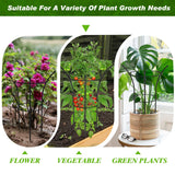 4 Pack Peony Cages and Supports, 12.5"Dx24"H Dual-Ring Metal Plant Supports