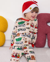 Bamboo Viscose Toddler Christmas Pajamas Boys Girls Kids Baby 2pcs Long-Sleeve Pyjamas Set 3-4T Snug fit Sleepwear Pjs