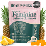 Premium Feminine Balance Gummies for Women’s - Hawaiian Pineapple Gummies for Women pH, 4-in-1 Benefits Includes pH Balance, Healthy Odor, Flora and Immune Support -90 Count (Vegan & Gluten-Free)
