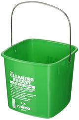 Winco 3qt Cleaning Bucket, Green Soap Solution