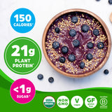 Orgain Organic Vegan Protein Powder, Vanilla Bean - 21g Plant Protein, 4g Prebiotic Fiber, No Lactose Ingredients, No Added Sugar, Non-GMO, For Shakes & Smoothies, 2.03 lb (Packaging May Vary)