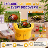 OAEBLLE Kids Microscope, 4K 1000X Zoom, 2.4" Screen, STEM Toy for Ages 4-8
