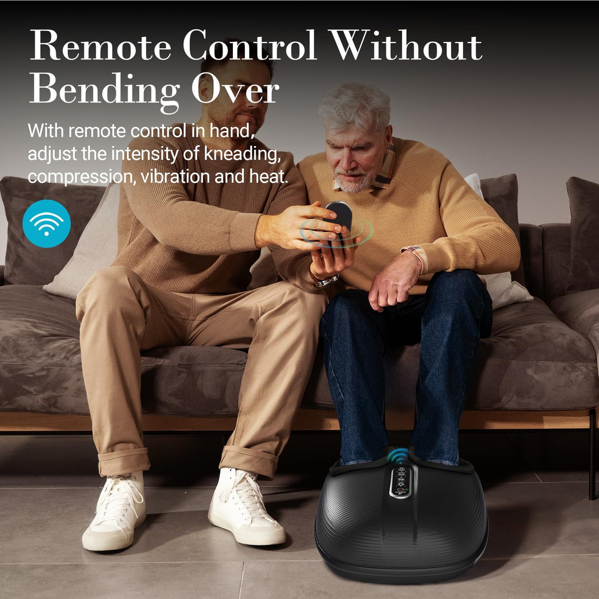 CuPiLo Foot Massager with Heat 2025 Upgraded, FSA HSA Eligible Shiatsu Feet Massager with Remote Control, Compression Deep Knead Foot Massage for Neuropathy & Plantar Fasciitis, Gifts for Men