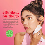 Burt's Bees Stocking Stuffers, Pink Grapefruit Face Wipes, for All Skin Types, Hydrating Makeup Remover & Facial Cleansing Towelettes, Skin Care Christmas Gifts, 30 Ct. (3-Pack)