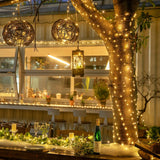 JMEXSUSS 2 Pack Fairy Lights Battery Operated with Remote, Total 400 LED 132ft Battery Powered String Lights, Christmas Twinkle Lights for Bedroom Indoor Outdoor Patio Tree Christmas Decor, Warm White