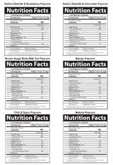 CHEF POPPIN Gourmet Flavored Popcorn, Non-GMO, Melody Box A (Matcha + Boba Tea + Mango + Chili + Chocolate Oat milk + Strawberry Oat milk), Variety Pack, .71 oz Each Bag