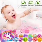 Unicorn Bath Bombs for Girls Kids with Toys Surprise Jewelry Inside Gift for Girls 3 4 5 6 7 8 Years Old Birthday Gifts Ideas Easter Gifts for Girls Easter Basket Stuffers Egg Fillers Christmas Gifts