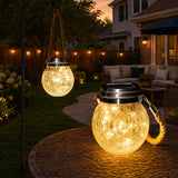 ROSHWEY Solar Lantern, 2 Pack Outdoor Lanterns with 30 LED Waterproof Garden Decor Patio Solar Lights Outdoor Decorative Backyard Outdoor Hanging, Warm Light