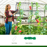 Yotoworth Cucumber Trellis for Raised Bed, 63" Hx63 L, Black