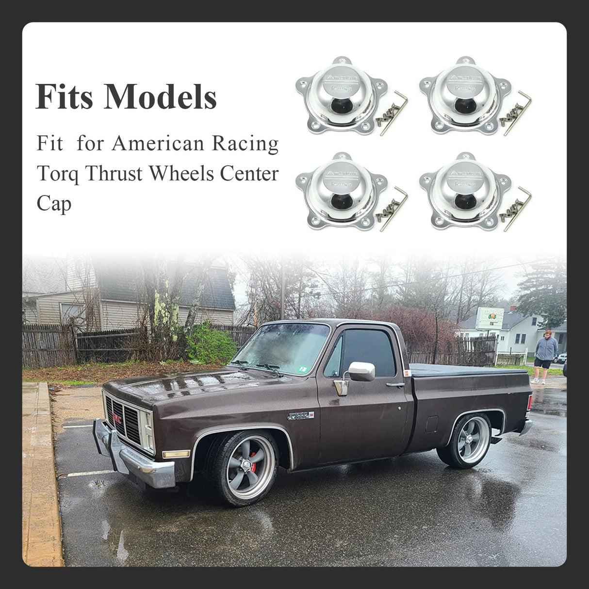 Ctuoptuo 𝟐𝟎 𝐏𝐜𝐬 of 970076 Wheel Center Cap Screws Allen Head & Allen Wrench, Fit for American Racing Torq Thrust Wheels