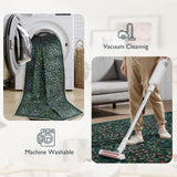 Anidaroel Floral Office Chair Mat for Hardwood & Tile Floor, 48"x60" Desk Chair Mat for Home Office, Under Desk Rug for Rolling Chair, Non Slip Computer Chair Mats, Low-Pile Carpet Protector Rug