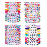Behrooci Friendship Bracelets Boho Stackable Bracelets for Women Beach Jewelry Surfer Heishi Clay Bead Bracelets