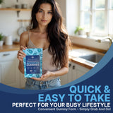 TrueSeaMoss Ashwagandha Gummies for Women & Men – Vegan Herbal Blend with Sea Moss, Bladderwrack & Burdock, 60 Gummies in Pouch (30-Day Supply)