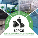 120 Pack Shade Cloth Clips, 2026 New Sunscreen Net Clips, Shade Cloth Heavy Duty Lock Grip for Anti Bird Netting, Garden Netting,Windproof Awning Clamp