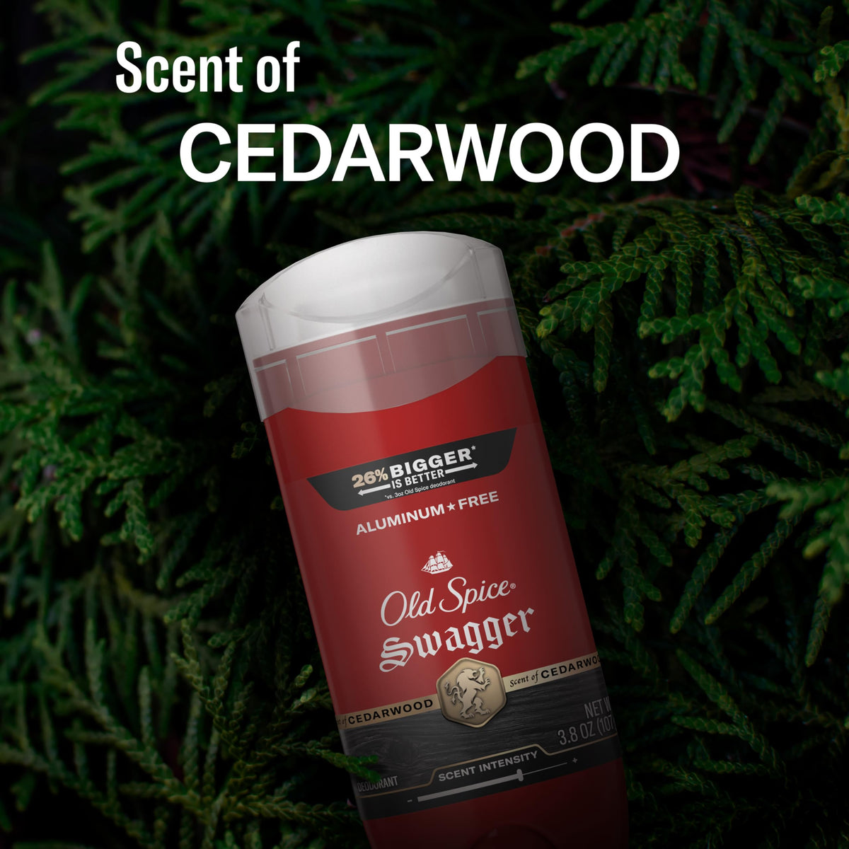 Old Spice Deodorant for Men, Aluminum Free, Swagger Scent, 3.8 oz Pack of 3