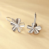MILACOLATO 925 Sterling Silver Earrings for Women Plumeria Flower Earring