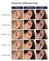 Moissanite Stud Earrings for Women, 925 Sterling Silver Earrings for Men
