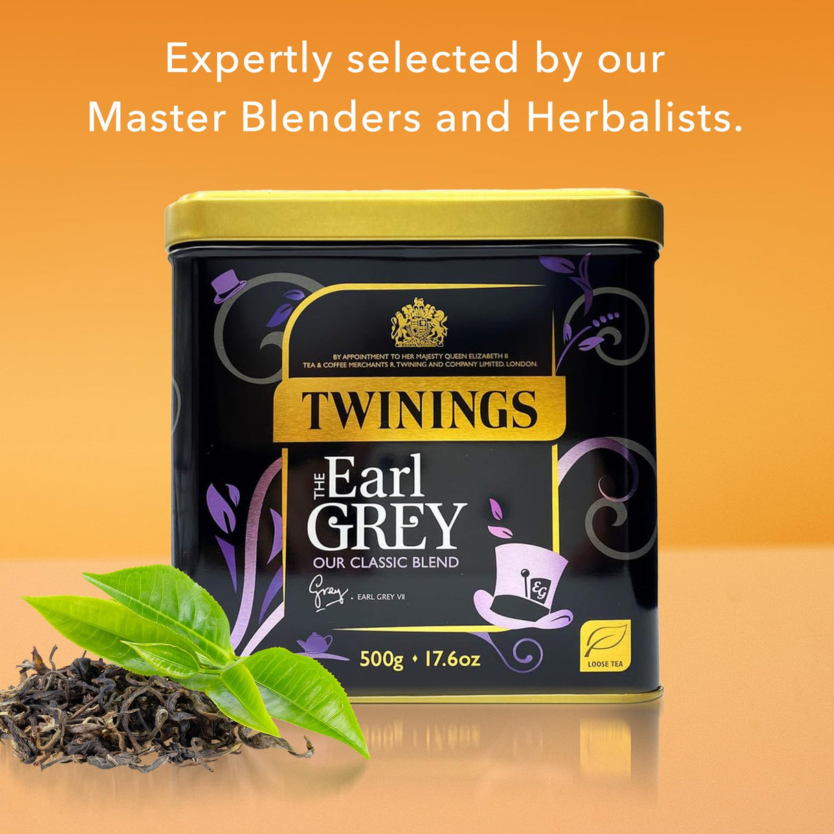 Twinings Earl Grey Loose Leaf Black Tea, 17.64 Ounce (500g) Tin, Caffeinated, Enjoy Hot or Iced
