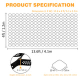 Sunnyglade 2" Thick Ground Grid 13.6 x 4 FT, Gravel Retainer 1880 lb/sq ft