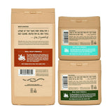 Dr. Squatch NEW Body Wash for Men with Nourishing, Natural Ingredients | No Paraben, Phthalate, Sulfate | Wood Barrel Bourbon (14 oz), Coconut Castaway & Pine Tar (8 oz, 2-Pack) & Body Scrubber