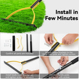 COCONUT 50 Inch Manual Weed Wacker with Double Serrated Blade