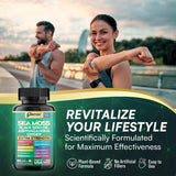 Parrox Sea Moss, Black Seed Oil, Ashwagandha, Turmeric, Chlorophyll, Dandelion, Ginger, Vitamin D3, Black Pepper, Elderberry, ACV, Yellow Dock, Burdock Root, Manuka, Vitamin C, Bladderwrack (60 Caps)