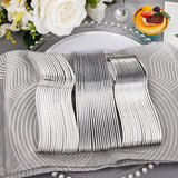 Supernal 360pcs Plastic Silverware Heavy Duty, Silver Disposable Silverware Sets for Parties,Plastic Forks and Spoons,Party Disposable Flatware Suit for Weddings, Birthday Thanksgiving Christmas