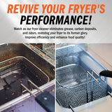 Active Element Fryer Cleaner - 8-lbs - Fryer Boil Out - Contains 21 Cleanings - Concentrated Powder - Commercial Strength - Removes Burnt On Organics - Deep Fryer Cleaner