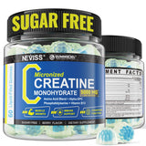 Micronized Creatine Monohydrate Gummies 5000MG for Women & Men, with Amino Acid Blend, Alpha-GPC, Phosphatidylserine & Vitamin B12 for Muscle Strength, Recovery, Energy, Focus, Sugar Free, 60cts