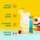 IQMIX Hydration Electrolyte Powder – 4-in-1 Formula for Hydration, Mental Clarity, Mood and Recovery – Sugar-Free Drink Mix, Keto, Magnesium L-Threonate, Lion’s Mane – 20 Count Tropical Variety Pack