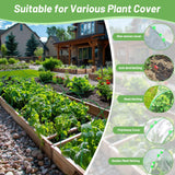 70 PCS Garden Hoops for Raised Beds 14 Sets Garden Tunnel Hoops Greenhouse Hoops Grow Tunnel, Rust-Free Fiberglass Garden Hoops Frame for Netting Shade Cloth Cover