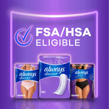 Always Discreet Adult Incontinence Pads for Women, Moderate Absorbency, Long Length, Postpartum Pads, 162 Count (Packaging May Vary)