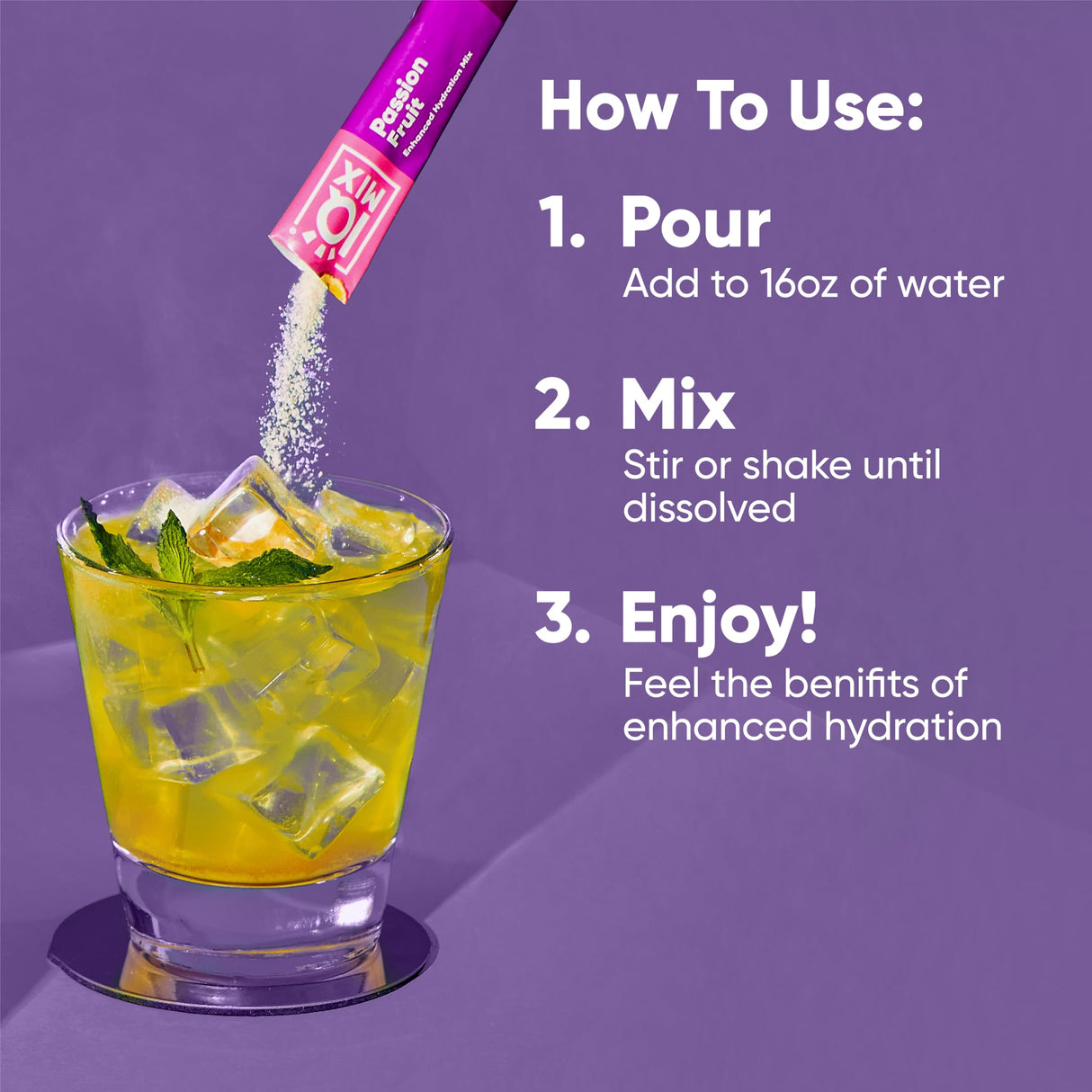 IQMIX Hydration Electrolyte Powder – 4-in-1 Formula for Hydration, Mental Clarity, Mood and Recovery – Sugar-Free Drink Mix, Keto, Magnesium L-Threonate, Lion’s Mane – 40 Count Passion Fruit