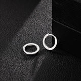 925 Sterling Silver Small Hoop Earrings for Women, 8MM Huggie