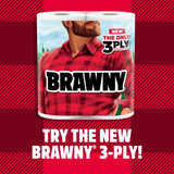 Brawny Tear-A-Square Paper Towels, 12 Family Rolls = 30 Regular Rolls, 2X More Durable*, 3 Sheet Sizes, Strong and absorbent extra-large roll