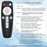 DJPTYGCK 2 in 1 Glow Party Black Light Disco Ball Light with Sound Activated Strobe Dj Party Lights Black Lights, for Halloween Christmas Birthday Decor Classroom Room Family Party Decor