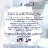 LongLifeNutri Diosmin Hesperidin Complex, Vascular Synergy 1000mg/300mg for Optimal Circulation & Vein Support: 240 Capsules, 120 Servings, 4-Month Supply, Made in USA