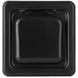 NO-PEST VENT MetalGuard, Dual Door Dryer Vent Cover Outdoor 4 Inch, Powder-Coated Heavy Duty Steel, Pest Proof, Rust Resistant, Safe & Efficient Vent Cap (Onyx, 4" Steel With Collar)