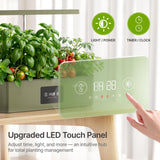 SUNCOZE Hydroponics Growing System Kit with 24W Dimmable LED Light, Black