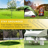 FCENDS Spiral Tree Stake Kit, Tree Stakes and Supports for Leaning Trees, Protect Trees from Bad Weather