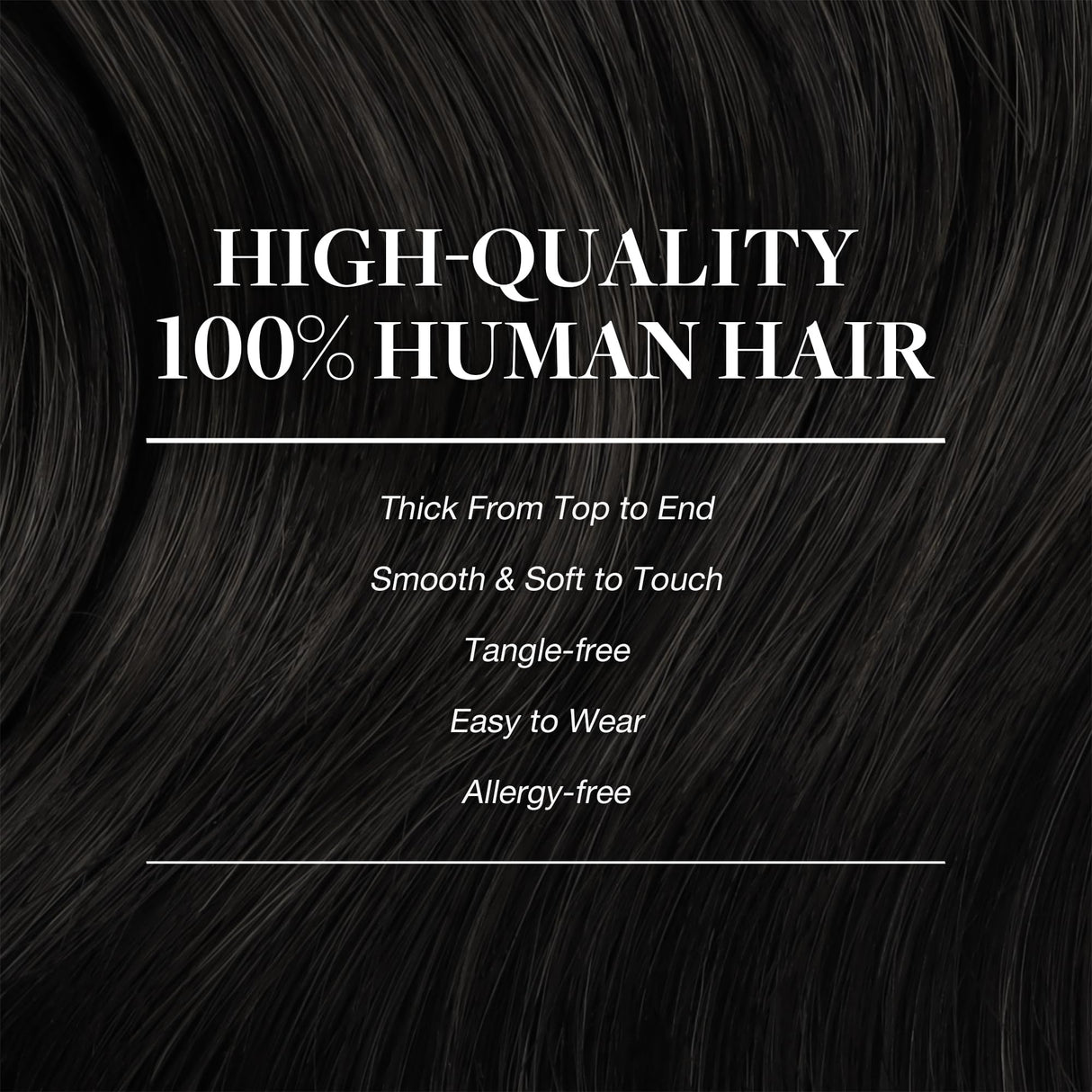 GOO GOO Clip in Hair Extensions Real Human Hair, Remy Human Hair Extensions Clip ins for Women, Natural Human Hair, 18inch 150g 9Pcs, 1B Natural black