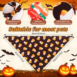Chunful 30 Pcs Holiday Dog Bandanas Bulk for Fall Thanksgiving Halloween Christmas with Maple Leaves Pumpkin Ghost Snowman Seasonal Triangle Pet Scarf for Small Medium Large 25.6 x 17.7 x 17.7 in
