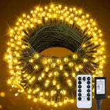 66FT 200 LED Christmas Tree Lights, Twinkle Fairy Lights String with 8 Flashing Modes String Lights for Indoor Bedroom Outdoor Christmas Trees Garland Wreath Holiday Decorations, Warm White