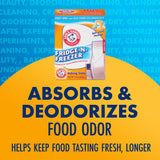 Arm & Hammer Baking Soda Fridge-n-Freezer Odor Absorber, Orange 14 oz, Pack of 12