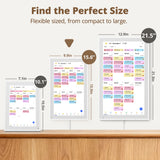 Dragon Touch 15.6" digital calendar chore chart – 1080P full HD interactive touchscreen, smart family planner, Hearth Display wall & desk mountable for seamless scheduling