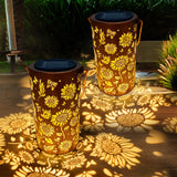 ANYTALK 2Pack Sunflower Solar Lanterns Outdoor Waterproof, Birthday Gifts for Women Mom Grandma, Hanging Solar Lights for Yard, Patio, Porch, Garden Decor, Christmas Gifts for Her/Him